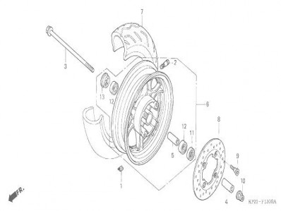 Disco freno delantero Honda Dylan 125 2002-2008