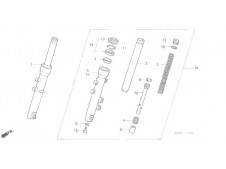 Barra completa izquierda Honda Dylan 125 2002-2008