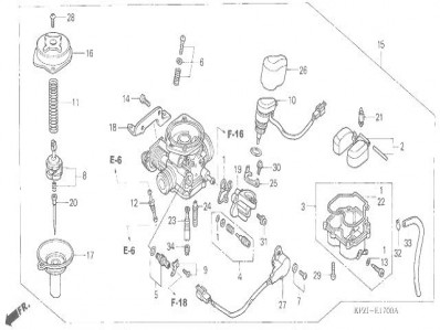 Bateria carburadores Honda Dylan 125 2002-2008