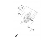 Eje rueda delantera Yamaha Xmax 250 2005-2006