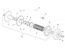 Embrague completo Aprilia Sonic h2o 50 1998 - 2008
