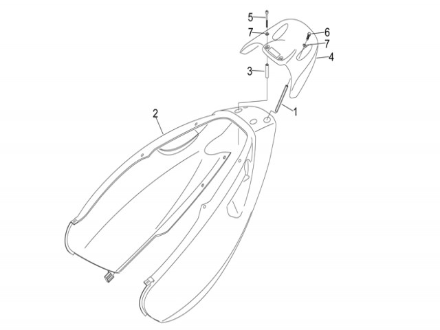 Asidero colin Aprilia Sonic h2o 50 1998 - 2008