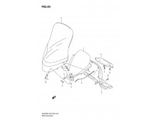 Embellecedor cerradura clausor Suzuki Burgman 400 2005 - 2006
