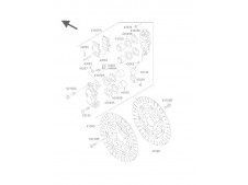 Disco freno delantero Kawasaki Zx6 r 600 cc 1994 - 1996