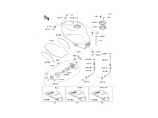 Grifo gasolina Kawasaki Zx6 r 600 cc 1994 - 1996