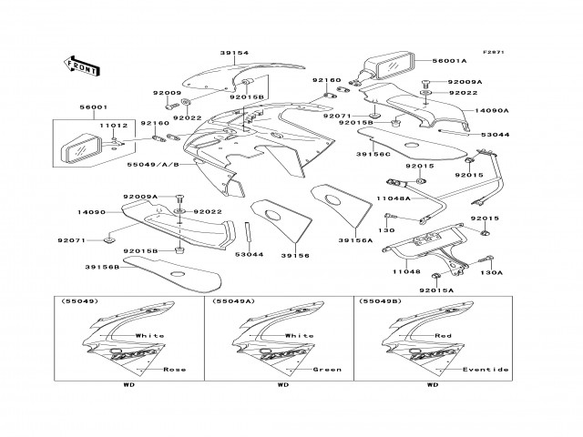 Cupula Kawasaki Zx6 r 600 cc 1994 - 1996