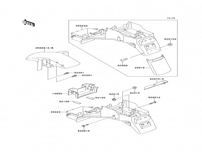 Aleta porta matricula Kawasaki Zx6 r 600 cc 1994 - 1996