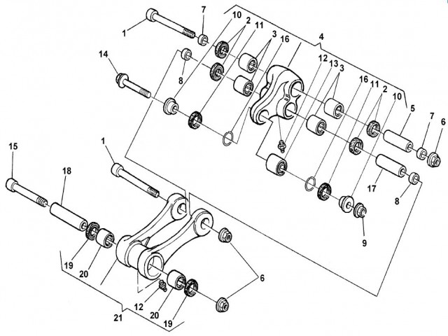 Bieletas Husqvarna Sm 610 2007 - 2017