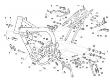 Estribera delantera izquierda Husqvarna Sm 610 2007 - 2017