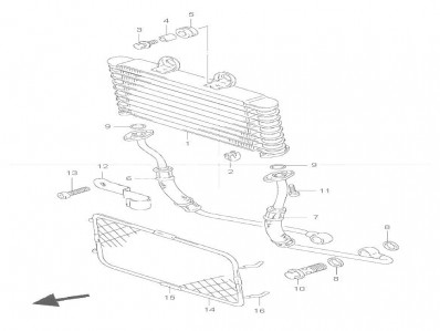 Radiador aceite Suzuki Bandit 600 2004-2005