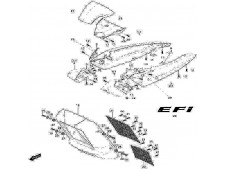 Aireador derecho Hyosung Aquila i 650 2007-2014