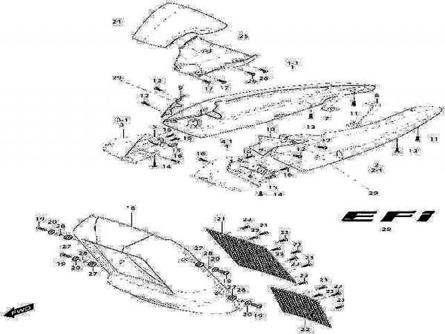 Aireador derecho Hyosung Aquila i 650 2007-2014