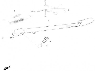 Interruptor pata cabra Hyosung Aquila i 650 2007-2014