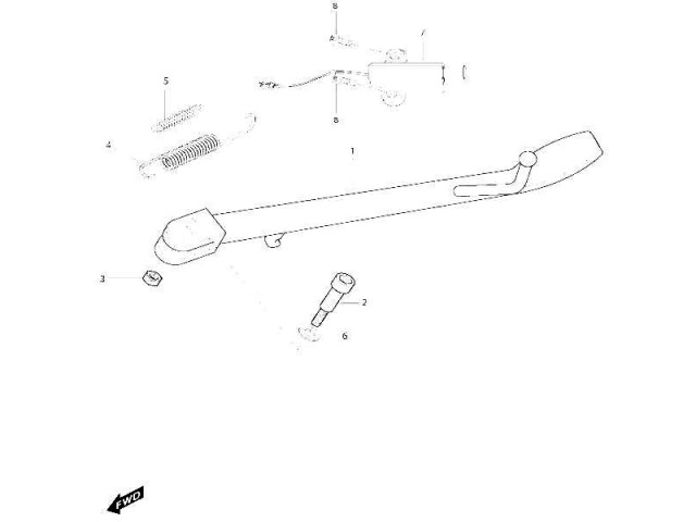 Interruptor pata cabra Hyosung Aquila i 650 2007-2014