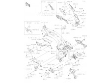 Soporte estribera delantero derecho negr