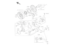 Motor arranque Kawasaki z 1000 2007-2009