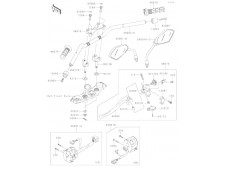 Retrovisor derecho Kawasaki Z 750 2007-2009