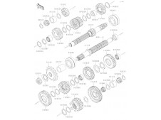 Eje primario del cambio Kawasaki Z 750 2007-2009