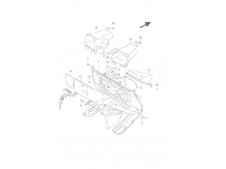 Contraescudo inferior Suzuki burgman 650 2005 - 2007