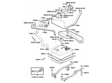 Depósito gasolina carburacion Kymco Xciting 500, i evo, i r abs, i (afi) 2005 - 2017