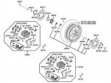 Rueda delantera 14 Kymco xciting 500, I evo, i r abs, i (afi) 2005 - 2017