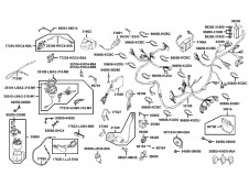 Sistema electrico completo modelo iyección y Abs Kymco Xciting 500, I evo, i r abs, i (afi) 2005 - 2017