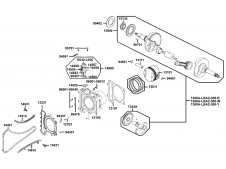 Motor eje balance Kymco Xciting 500, I evo, i r abs, i (afi) 2005 - 2017