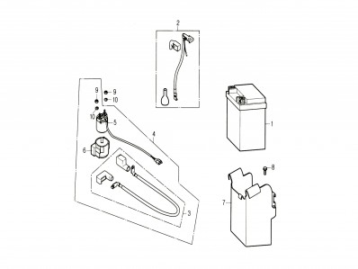 Rele arranque Daelim Roadwin 125 2004 - 2008