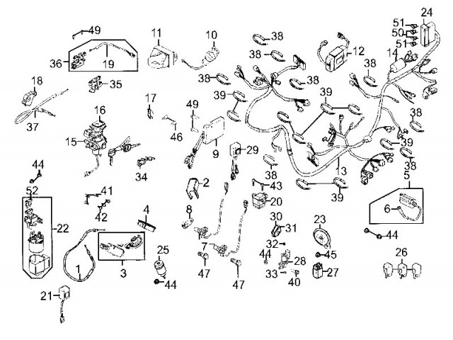 CDI Kymco Xciting 500 r abs 500 2007-2012