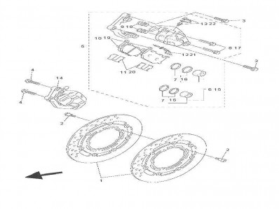 Disco freno delantero Yamaha Fazer 600 2004 - 2004