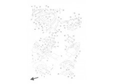 Aleta delantera Yamaha Fz1 sa 1000 2007-2012