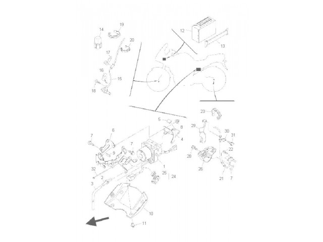 Sensor abs delantero Yamaha Fz1 sa 1000 2007-2012