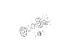 PIñON DOBLE MOTOR ARRANQUE Triumph tiger explorer 1200 2012 - 2018