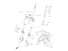 ALETA DELANTERA Kawasaki J300 y J300 ABS 2014 - 2018