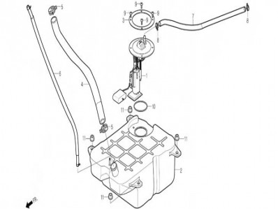 Bomba gasolina Daelim S2 125 2007-2009