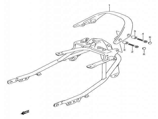 Asidero colin Suzuki Gsx f 750 1989-1997