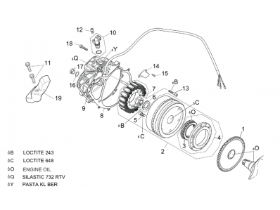 Pick-up original APRILIA PEGASO 650 2003-2007  recambios para moto