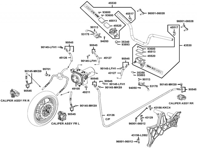 Unidad mando abs Kymco Xciting 500, I evo, i r abs, i (afi) 2005 - 2017