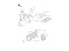 Electroventilador Kawasaki er6n abs 650 2009-2011