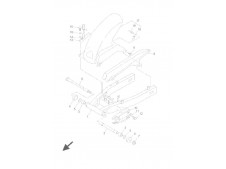 Aleta pase de rueda inferior Yamaha Tdm 850 1998-2003