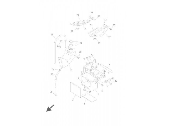 CAJA PORTA BATERIA Yamaha Tdm 850 1998-2003