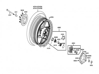 Disco freno trasero Kymco Quannon 125 2007-2011