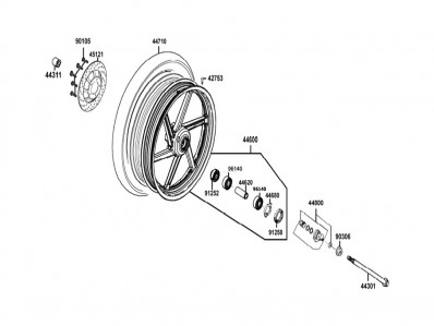 Disco freno delantero Kymco Quannon 125 2007-2011
