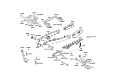 Soporte estribera trasera derecha Kymco Quannon 125 2007-2011