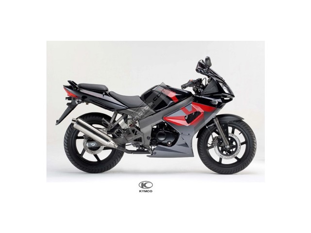 Faldon izquierdo negro gris KYMCO QUANNON 125 2007-2011  desguace motos