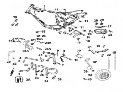 DEFENSAS Motos Asiáticas Keeway  superlight 125 2010 - 2014