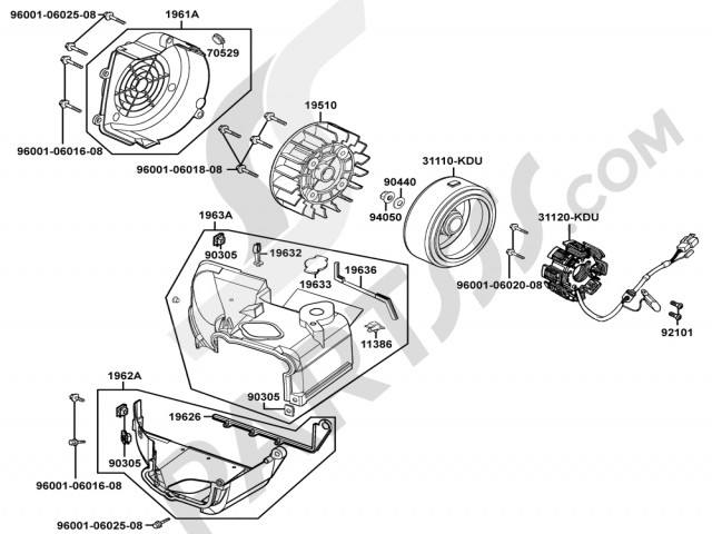 Bobina encendido Kymco Movie xl 125-150 2000-2007