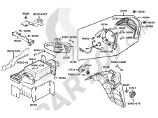 ALETA PORTA MATRICULA Kymco Movie xl 125-150 2000-2007