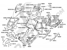Aleta delantera Kymco Movie xl 125-150 2000-2007