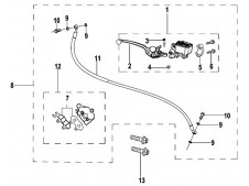 MANETA FRENO DELANTERA Motos Asiáticas Keeway rks 125 2012 - 2018